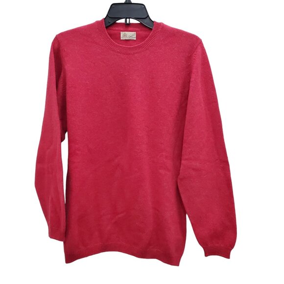 Campbell's of Beauly Men's Vintage Red Wool Angora Sweater Scotland UK‎ 36 / XS - Picture 1 of 7